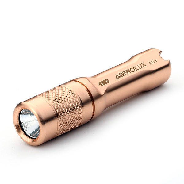 

Astrolux A01 Copper Nichia 219B 102LM AAA Mini Waterproof Keychain EDC LED Flashlight