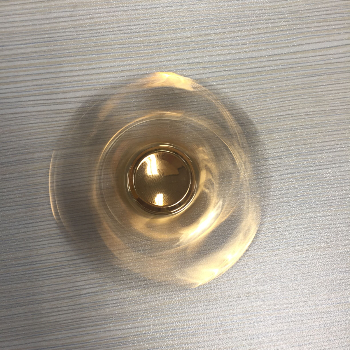 Aluminum Alloy Fidget Hand Spinner Gold Tri-Spinner Fidget