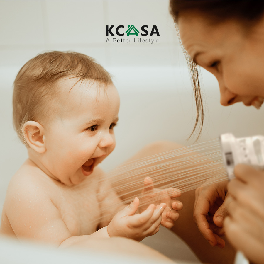 KCASA KC-SH460 Handheld Adjustable Negative Ion SPA Pressurize Filtered Bathroom Shower Head