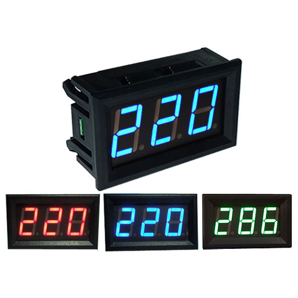 AC 70-500V Digital Voltmeter LED-Anzeige 2-Volt-Spannungsprüfung m  2R.H5 