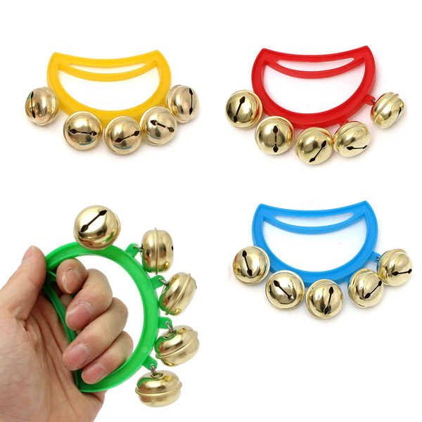 NEW Christmas Hand Bells Jingle Instrument Musical Kids Percussion Toys Gifts 