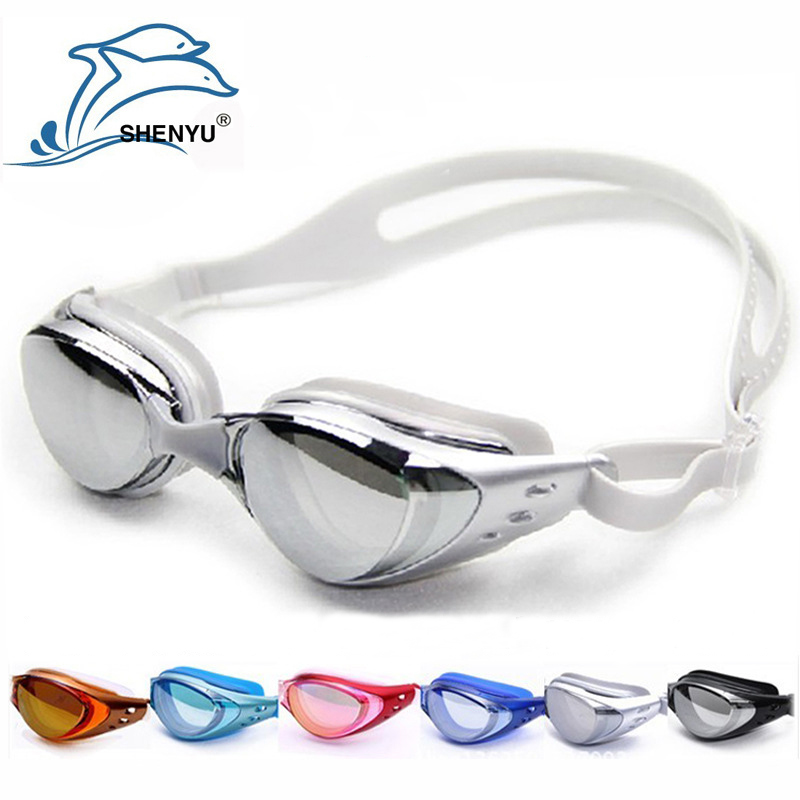 

Electroplated Myopia Goggles Waterproof Anti-fog Anti-UV Wearable Swimming Glasses