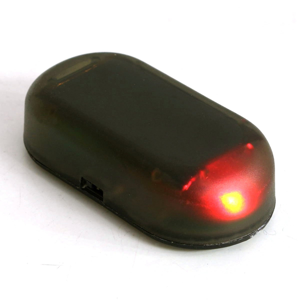 

Car Solar Power 1.2V Red LED Alarm Anti-theft Warning Light Lamp