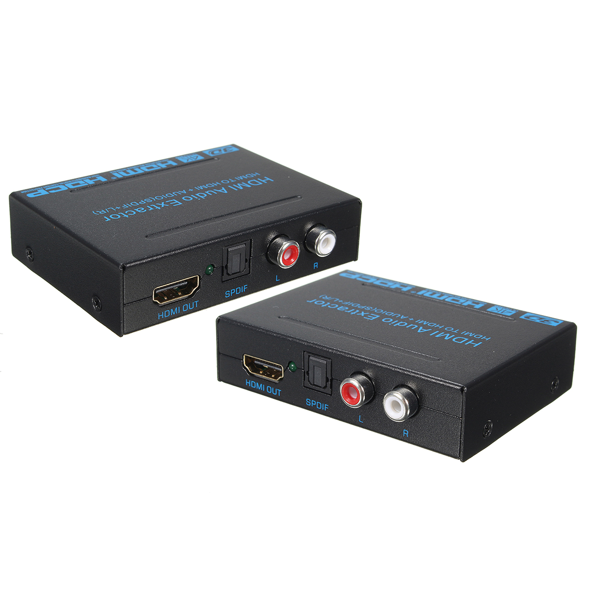 

4K x 2K HDMI to HDMI SPDIF RCA Stereo L/R Analog Audio Converter Extract Splitter