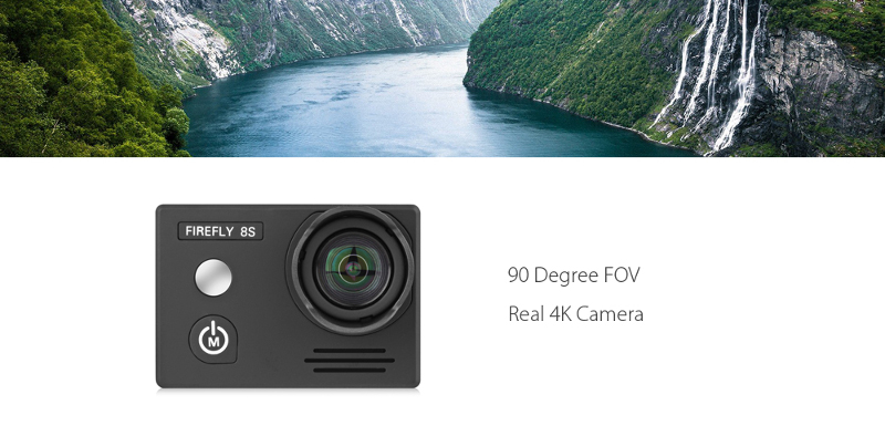 Hawkeye Firefly 8S 4K 90 Degree FOV HD Visual Angle WIFI FPV Sports Camera No Distortion Version - Photo: 2
