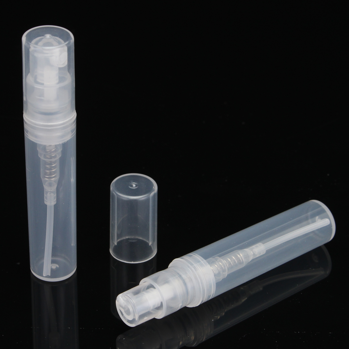 50Pcs 3mL/5mL/10mL Plastic Spray Bottle Atomizer Refillable Perfume Co ...