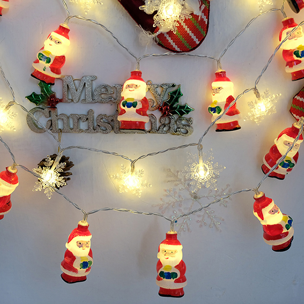 Decorations de Noel 1.5M / 3M LED Guirlande Lumineuse pour Pere Noel Noel Lights Fairy Lights