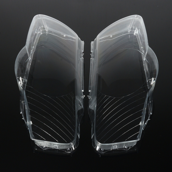 Pair Headlight Lens Cover Plastic Shell Lampshade For VW ...