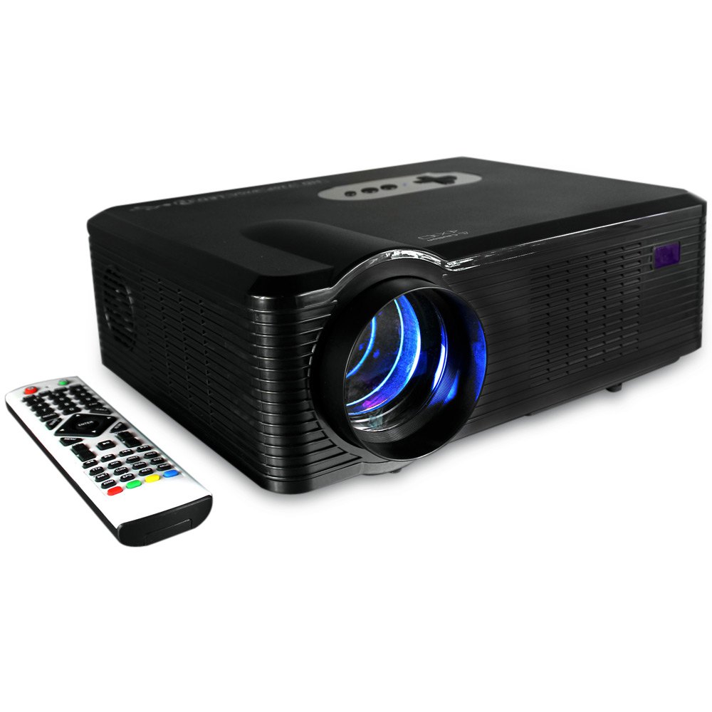 

Cheerlux CL720D LED Projector 3000LM 1280 x 800 Pixels with Analog TV Interface Support HDMI USB VGA AV Input