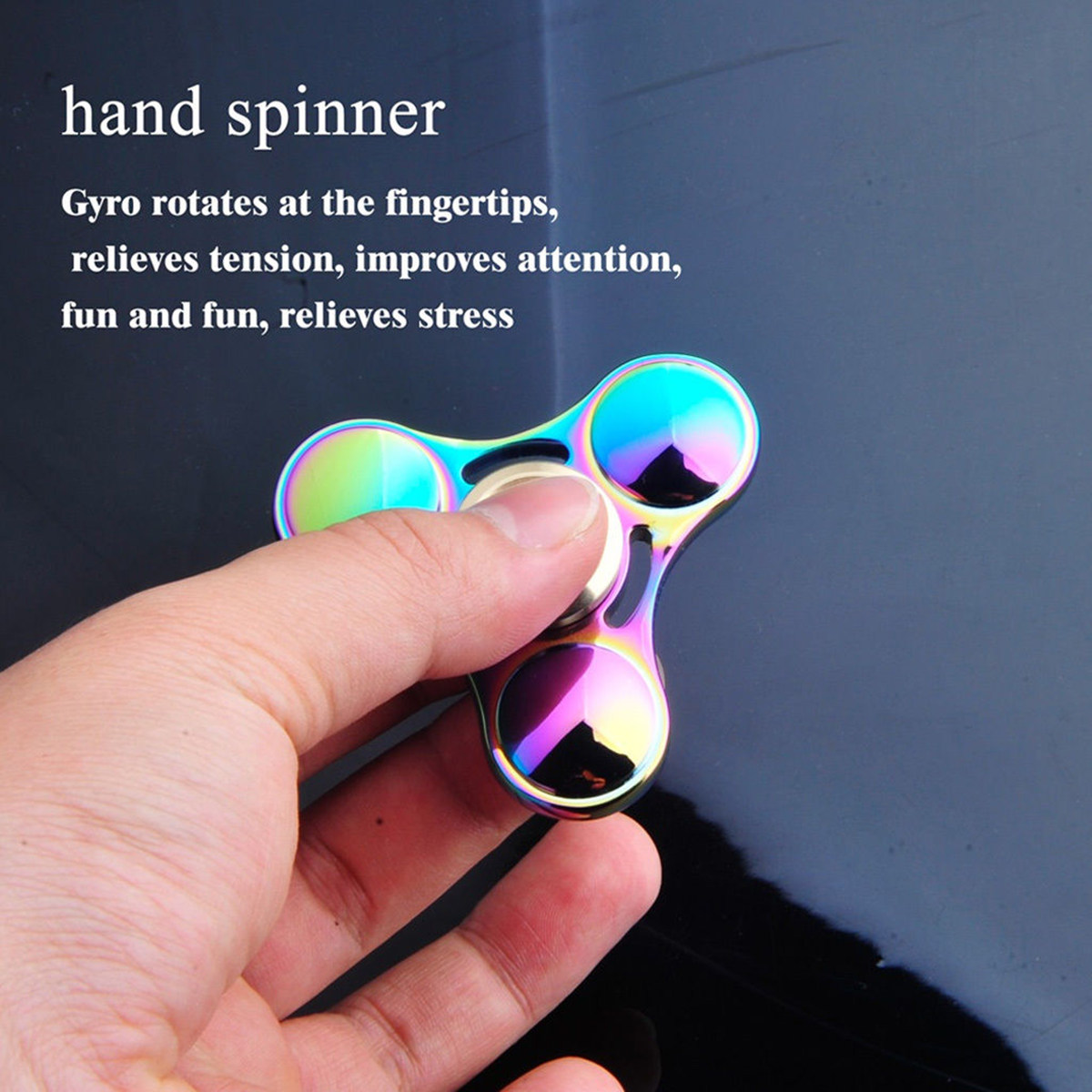 Гаджет для рисования рук ECUBEE Colorful Fidget Tri-Spinner Focus Finger Уменьшить гамму стресса