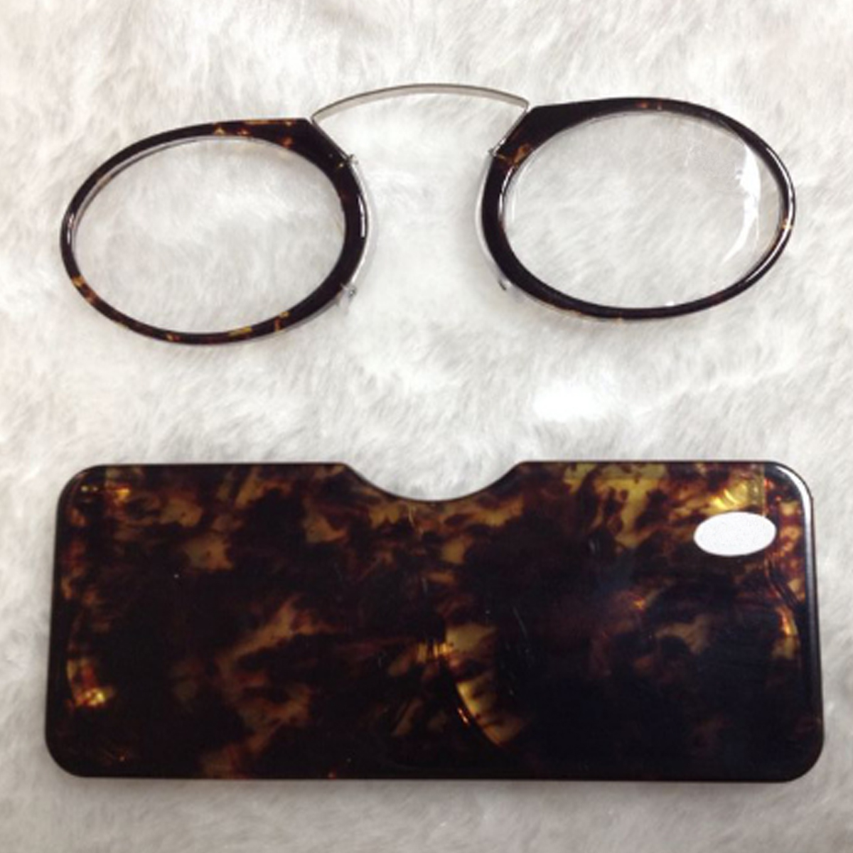Нос Отдых Портативный карманный кошелек Пресбиопические очки Hypermetropic Reading +1.0 до +3.5