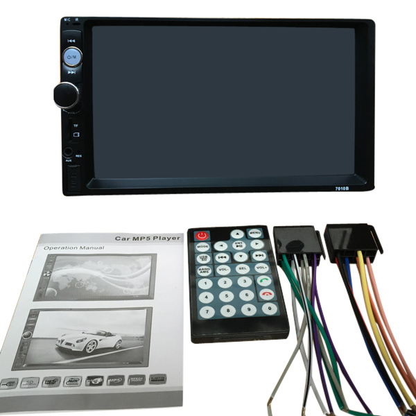 7010B 7 Inch HD Bluetooth Touch Screen Car Stereo Display support SD.
