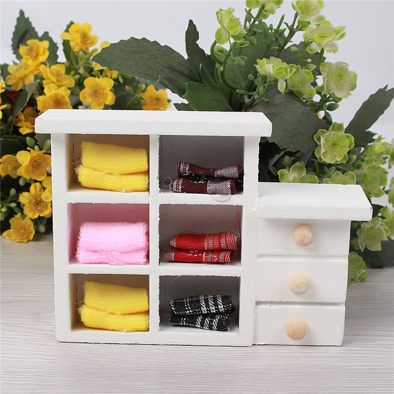 

Dolls House Cupboard Furniture Accessories Wooden Toys Mini Small Props