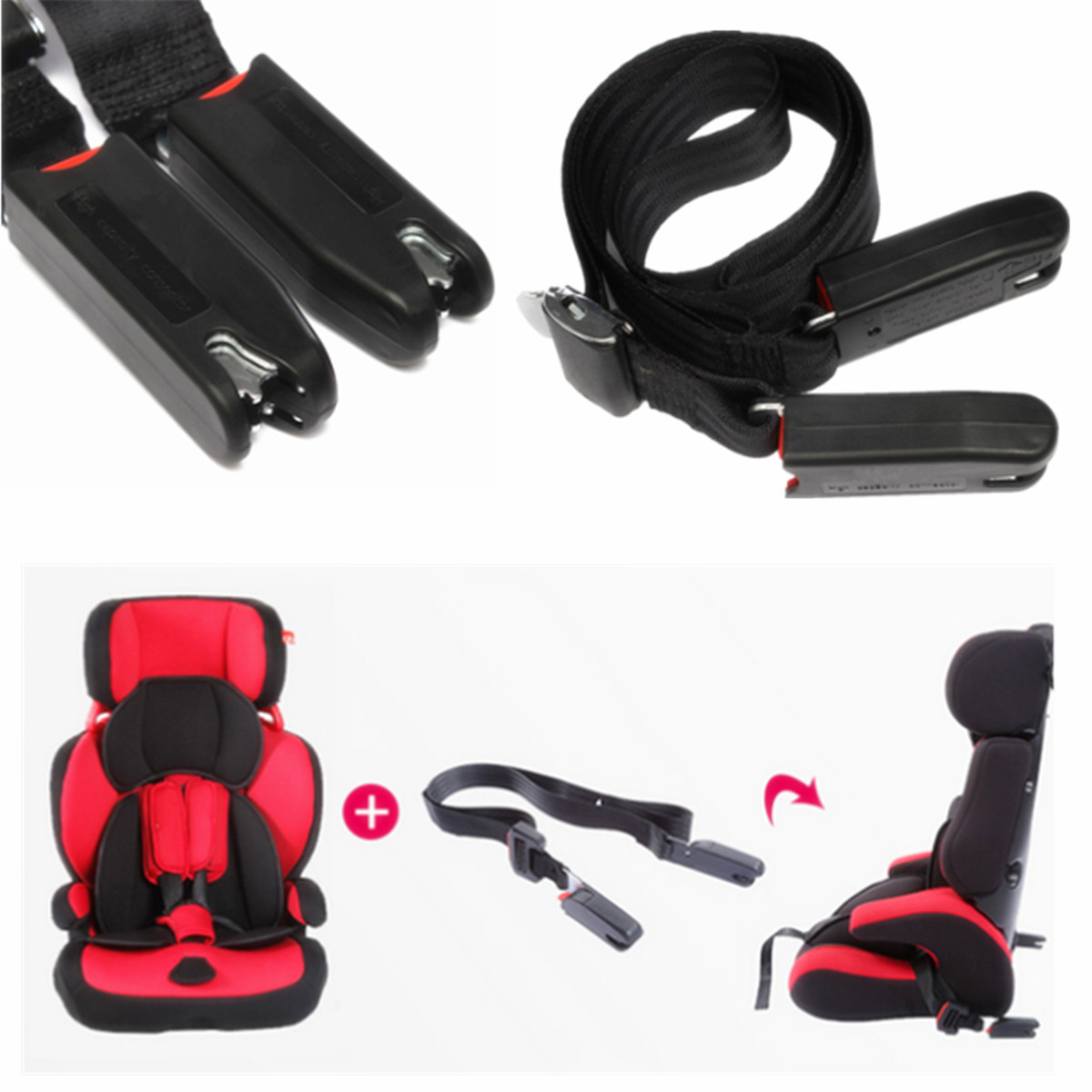 Car Baby Safe Seat Strap Isofix Soft Link Belt Adjustable Anchor Holder
