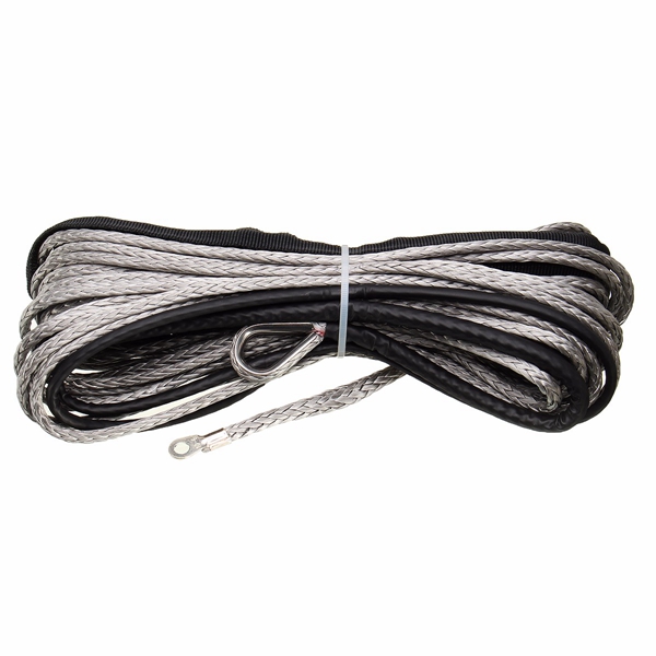 3/16 Synthetic Winch Rope 5500 lbs Winch Cable Rope with Sheath for atvs Winches ATV UTV SUV Jeep Truck Boat Ramsey Towing Synthetic Winch Recovery Rope