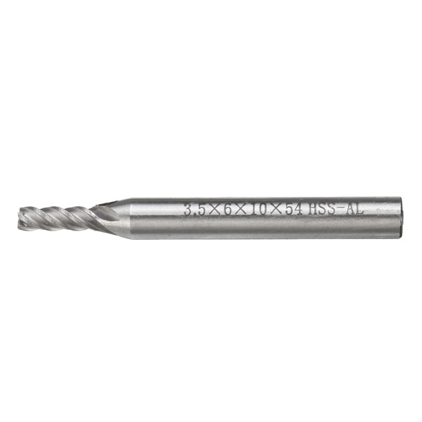 10pcs 1.5mm to 6mm HSS 4 Flute End Mill Cutter 6mm Shank Milling Cutter Set