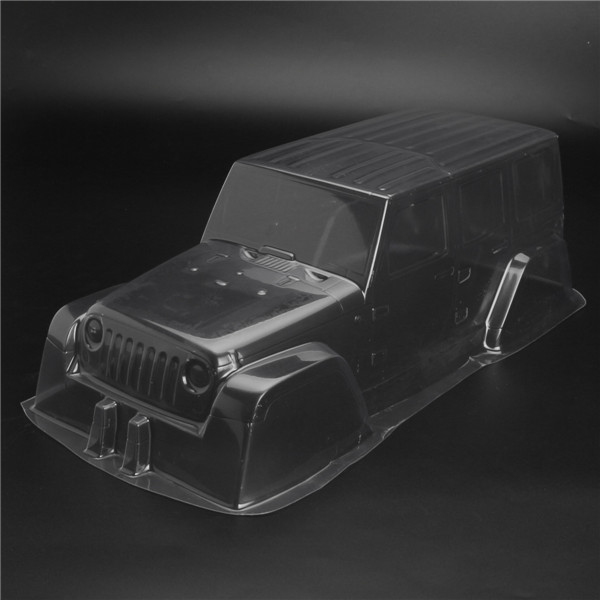 1:10 Scale Jeep RC Crawler Car D90 Body Shell Hard Plastic Transparent PVC Climbing Car  - Photo: 2