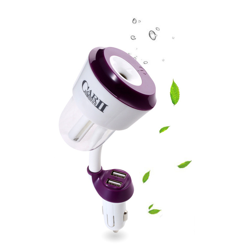 

NANUM Car Dual USB Charger Humidify Air Purifier Aromatherapy Oil Diffuser Negativeion Cleaner