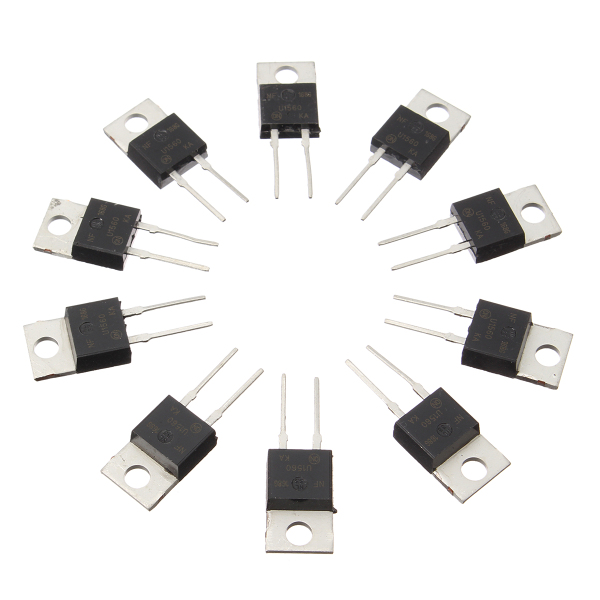 

10pcs MUR1560G TO220 Diodes 15A 600V Recovery Rectifier Diodes