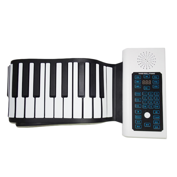 

BR-A-88 Keys Rechargeable Keyboard Roll Up Piano With Microphone Speaker for Beginner