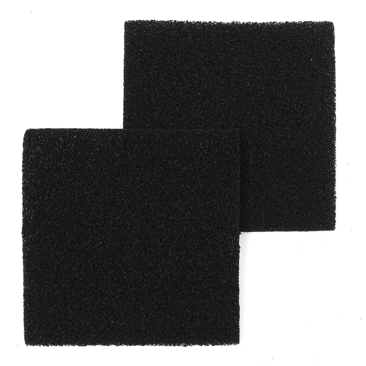 10PCS Black Square Universal Activated Carbon Foam Sponge Air Filter Pads Set 