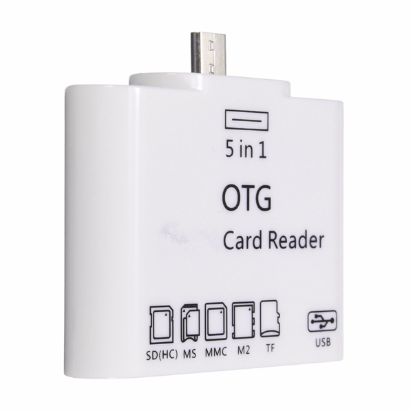 

5-in-1 OTG Micro USB Smart Card Reader Adapter Kit For Samsung Galaxy S4 S5 S6