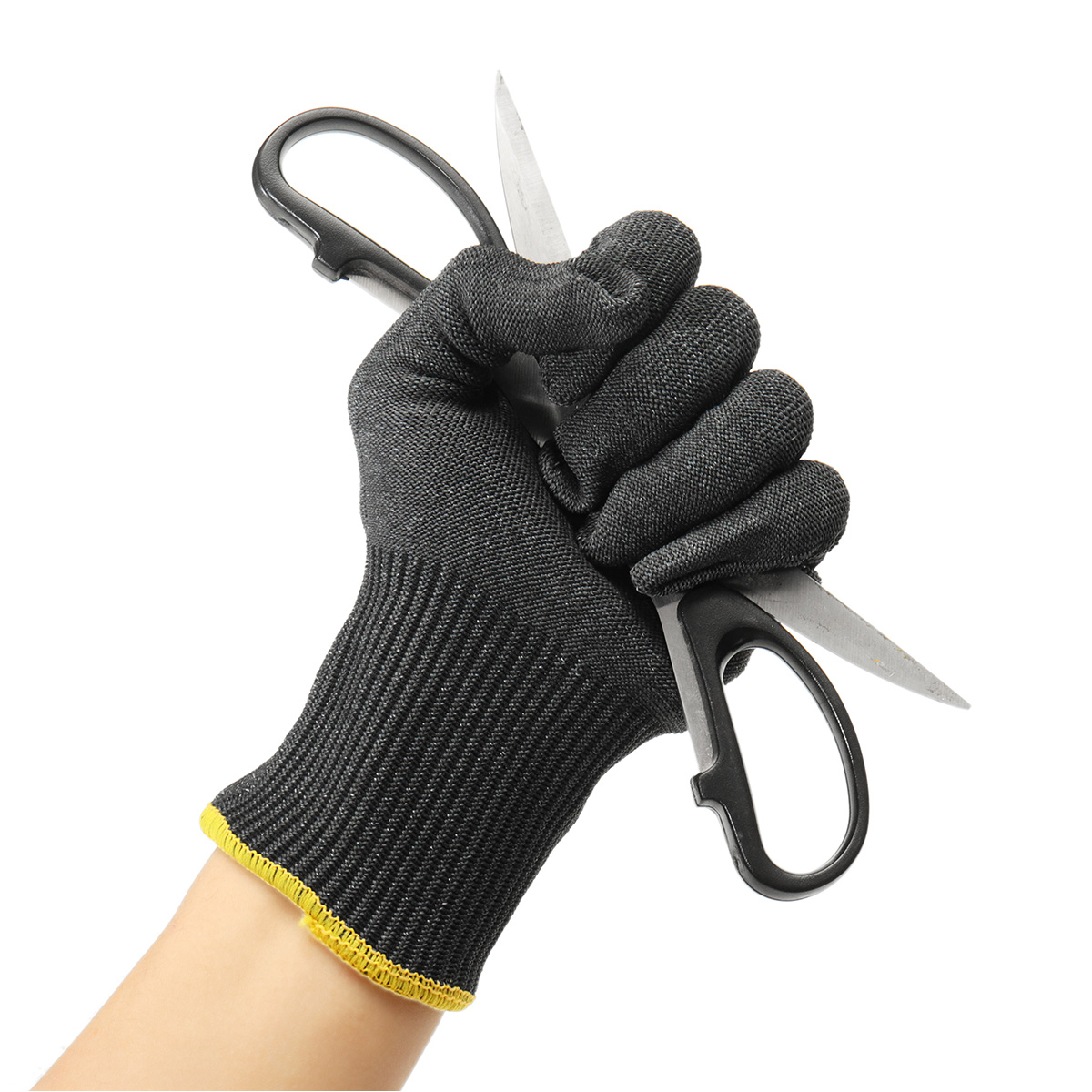 Anti coupe de couteau de maille de maille en metal de gants de travail de securite de fil d'acier inoxydable resistant