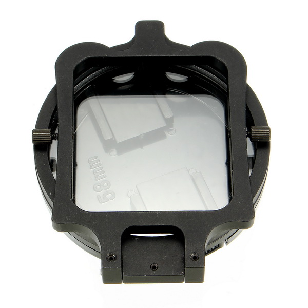 LINGLE 58mm UV Filter Adapter Ring Cap for Gopro Hero 5 Black Waterproof Housing Case