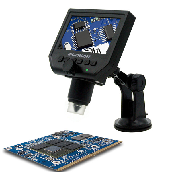 MUSTOOL G600 Digital 1-600X 3.6MP Microscope with 4.3inch OLED Display