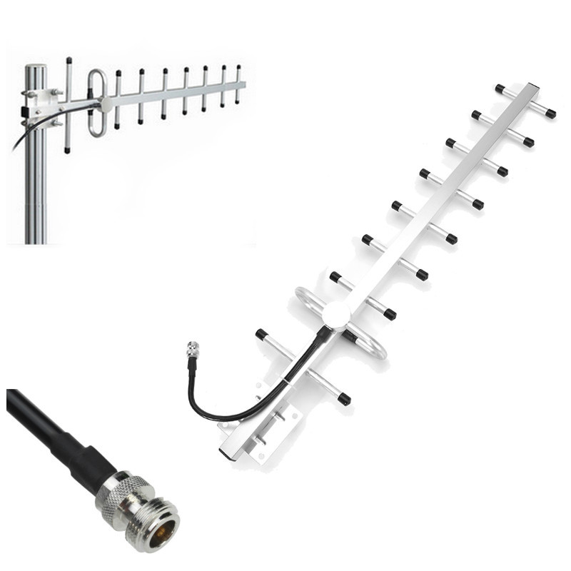 

CDMA/GSM 800-960MHz Large Gain 13dbi Repeater Accessories Outdoor Yagi Antenna Mobile Signal Booster