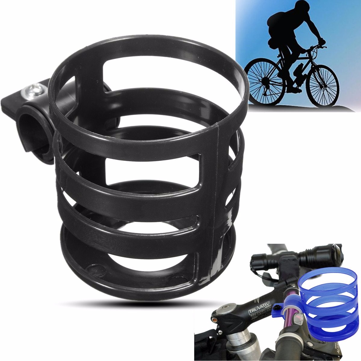 Durable X4O1 Bike Bicycle Plastic Water Bottle Holder Cage Rack Accessories 