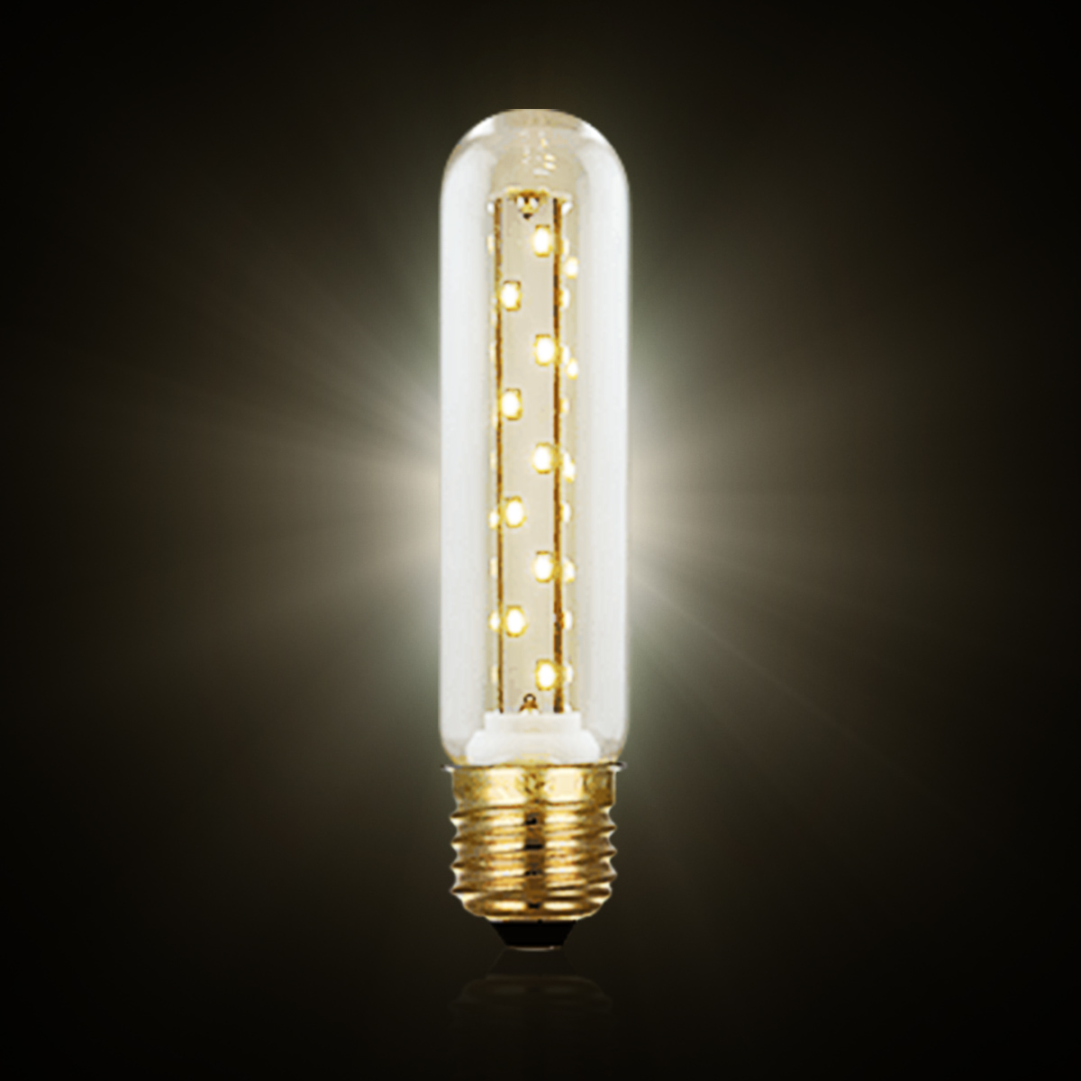 

E27 E26 T25 3W 40 Leds Retro Vintage Edison Warm White LED Light Lamp Bulb AC220V