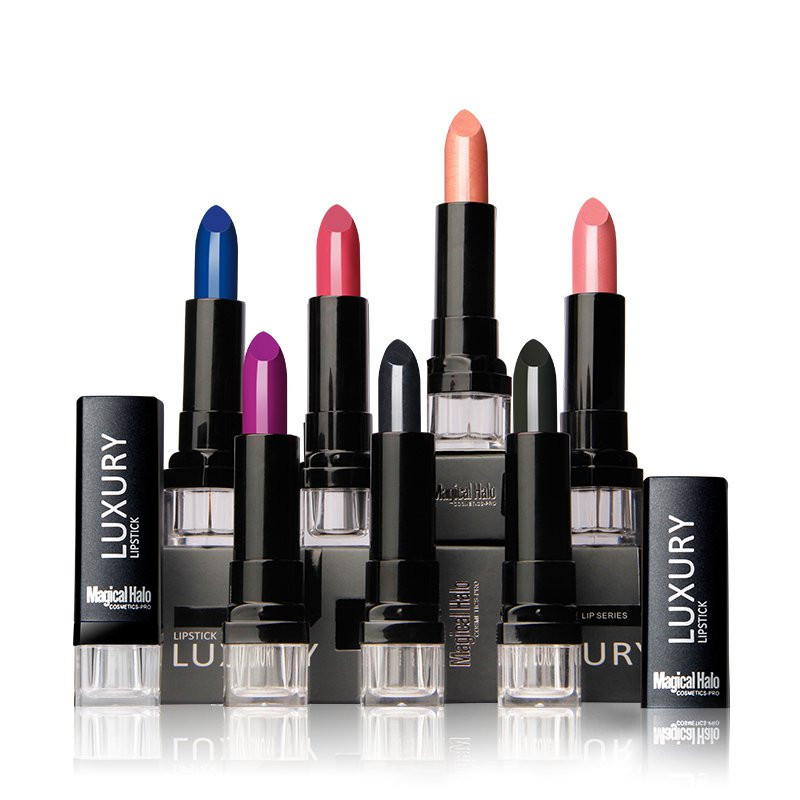 

6 Colors Matte Shimmer Blue Lipstick Vampire Lips Makeup Silky Waterproof Long Lasting Velvet