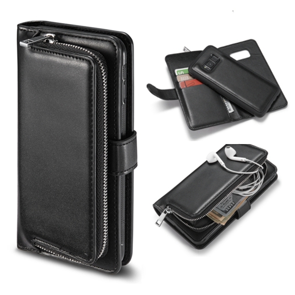 

Bakeey™ Detachable Magnetic PU Leather Card-Slots Zipper Wallet Case for Samsung Galaxy S8 5.8 Inch