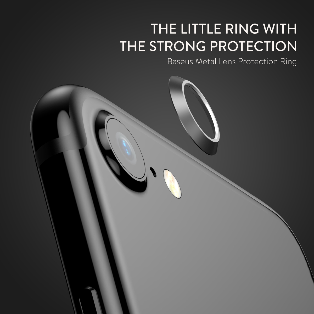 Baseus Metal Lens Protection Ring Anti-scratch Rear Camera Lens Circle Protector for iPhone 7