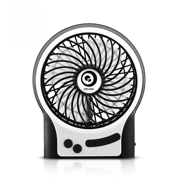 Digoo DF-002 Portable 4 Inch Rechargeable USB Cooling Fan