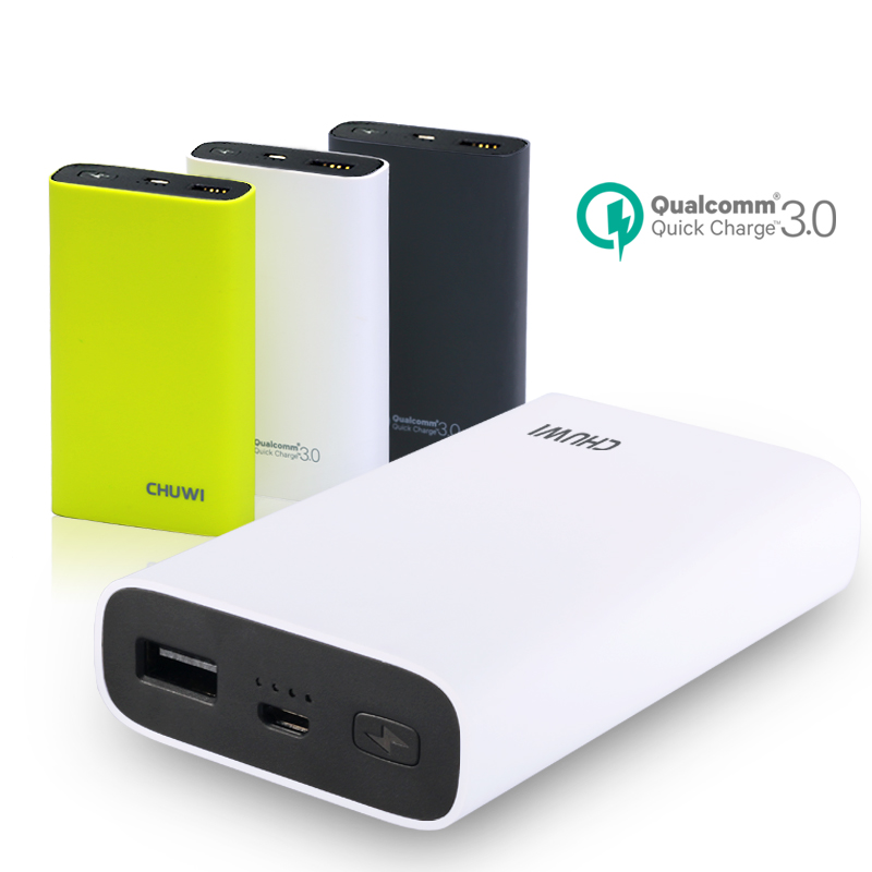 

[Qualcomm Certified] CHUWI 10050mAh 18W Two-way Quick Charge QC3.0 Power Bank For Apple Android