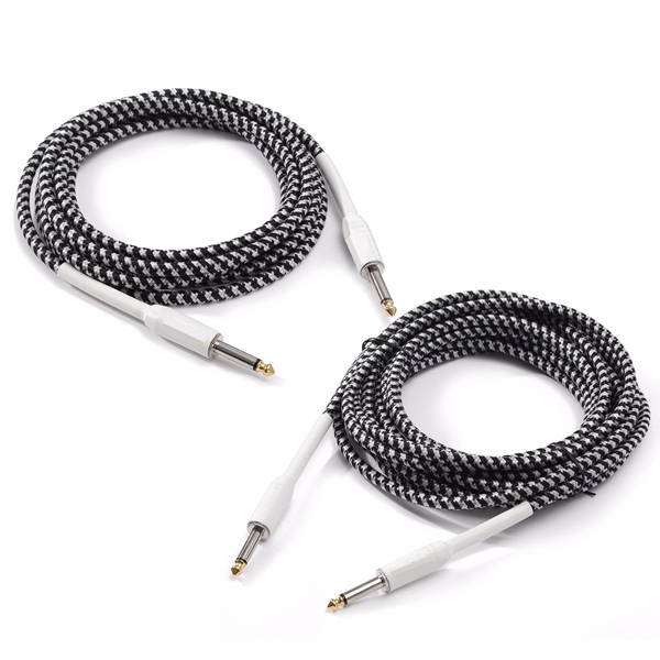 

6.35mm Guitar Audio Cable 3m/6m Braided Wire for Guitar Bass Mixer