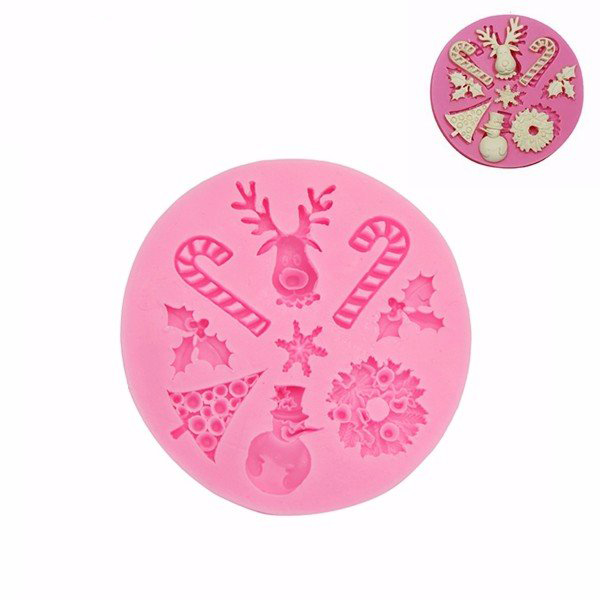 

Christmas Tree Deer Silicone Fondant Cake Mold Cookie Chocolate Mould