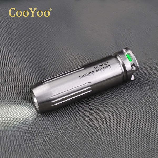 

CooYoo BALLISTIC XP-G2 Ti 130LM USB LED Flashlight With Tritium Vials