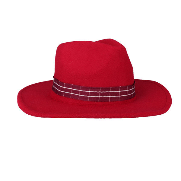 

Women Ladies Vintage Wool Felt Flat Wide Brim Top Cap British Retro Hatband Jazz Hat