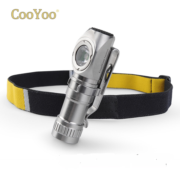 

CooYoo Fermion XP-G2 Stainless Steel 130LM USB Mini LED Headlight Flashlight