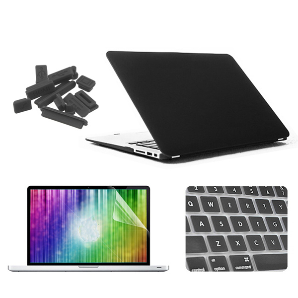 

ENKAY Matte Protective Shell Keyboard Cover Screen Film Anti Dust Plug Set For Macbook Air 11.6"