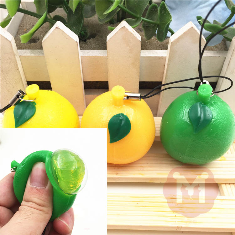 

Squishy Toys Simulate Soft Fruit Simulate Pomelo Decor Phone Bag Straps