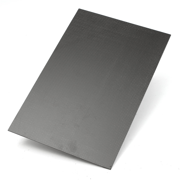 3K 200×300×2mm Plain Weave Carbon Fiber Plate 