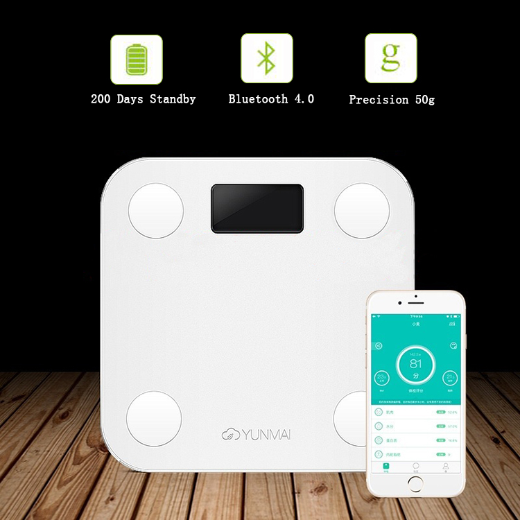 

YUNMAI HaoQing Mini Smart Weighing Scale Digital Body Fat Electronic Balance Support Android And IOS Bluetooth