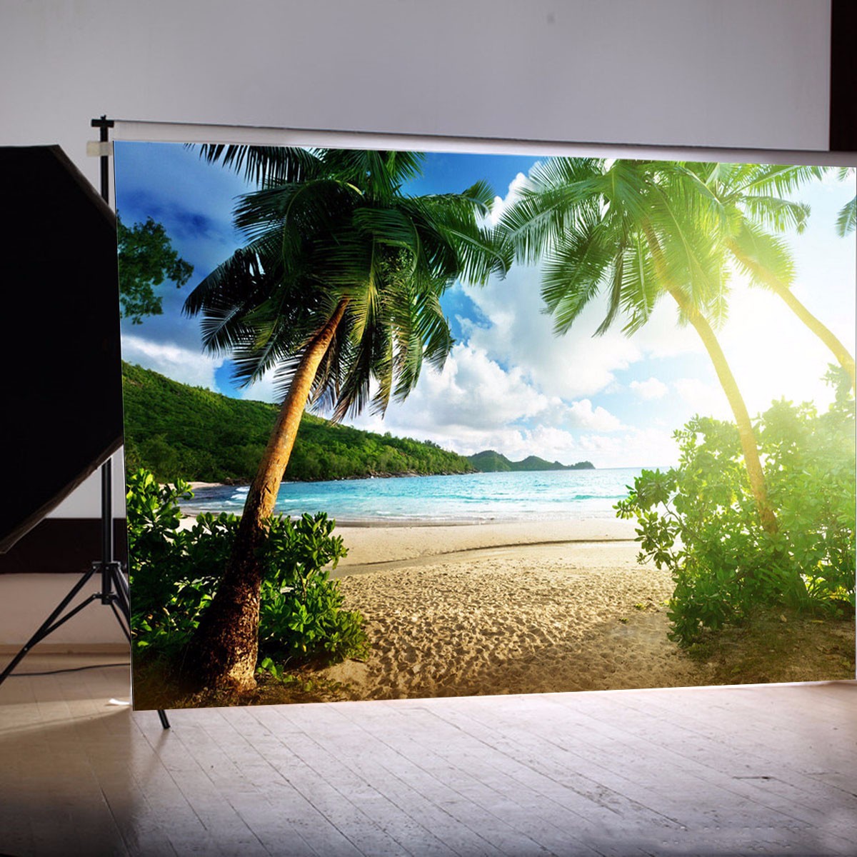 Outdoor Indoor Seascape Beach Dreamlike Photography Background Studio Props Backdrop 5x3FT A