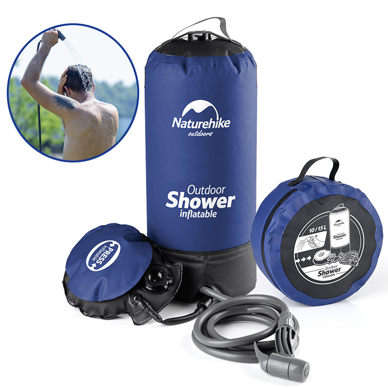 

Naturehike 11L Camp Shower Water Bag Portable Inflatable Bath Pack Car Washing Pressure Faucet
