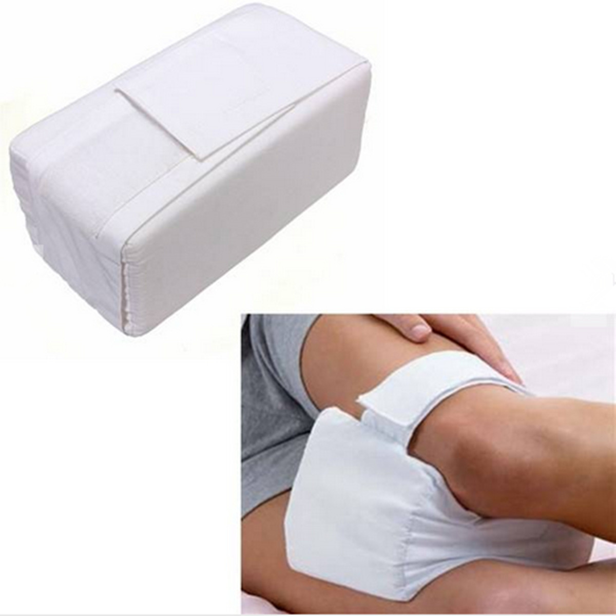 Sponge Knee Leg Pillow Bed Cushion Square Pressure Relief Sleep Support Pain-Aid 