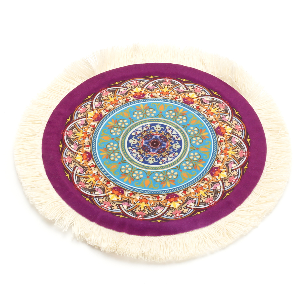 

23cm/9'' Bohemia Style Persian Stylish Rug Mat Round Mouse Pad for PC Computer